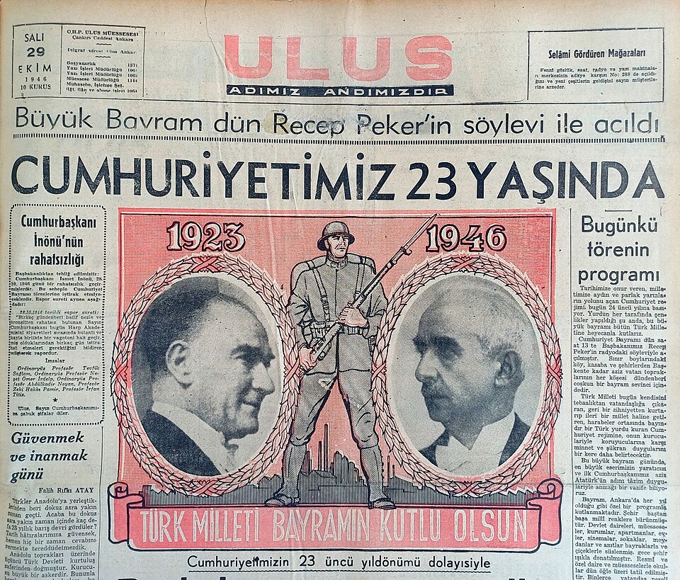 29 Ekim Cumhuriyet Bayramı