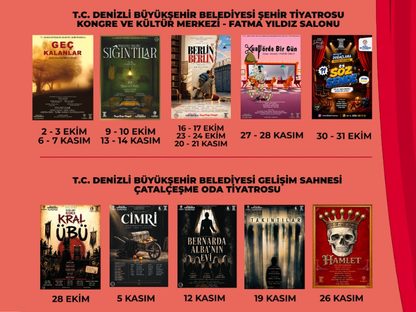 Denizli Büyükşehir Belediyesi Şehir Tiyatrosu Sezonu "2 Ekim - 26 Kasım"