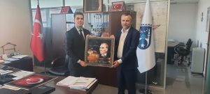 Vakıf Genel Müdürümüz Türkoğlu’ndan ABB Emlak İstimlak Daire Başkanı Eyüphan Sazak’a Ziyaret